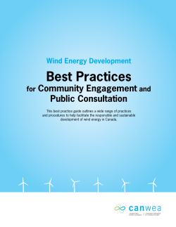 Best Practices - Canadian Wind Energy Association
