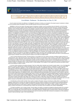 Page 1 of 5 Avalon Project - Great Britain : Parliament