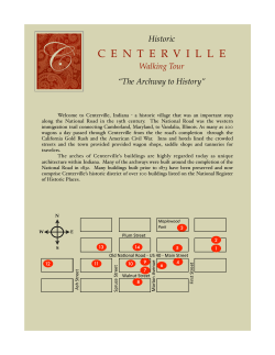 Centerville - The Whitewater Canal Scenic Byway