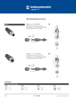 M12 Field Attachable Connectors