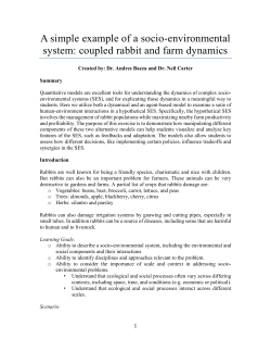 coupled rabbit and farm dynamics