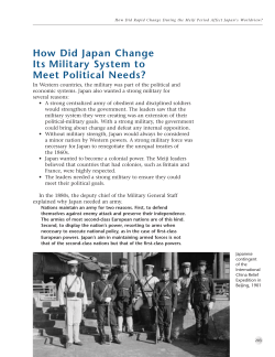 How Did Japan Change Its Military System to Meet