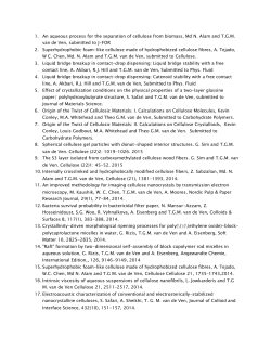 1. An aqueous process for the separation of cellulose from biomass