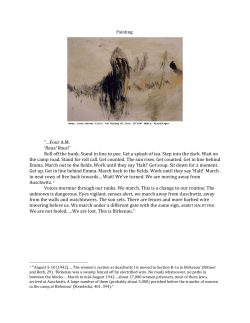 Four AM `Raus! Raus!` Roll off the bunk. Stand in