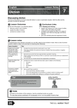 Diction - Mindset Learn