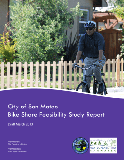 City of San Mateo Bike Share Feasibility Study Report