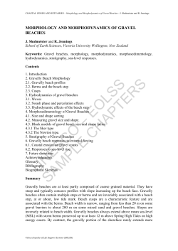 Morphology and Morphodynamics of Gravel Beaches