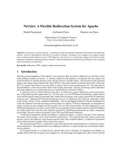 NetAirt: A Flexible Redirection System for Apache