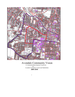 Avondale Community Vision - University of Cincinnati