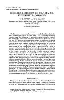 PRESSURE-INDUCED CHANGES IN Ca