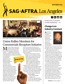 Union Rallies Members for Commercials Recapture Initiative