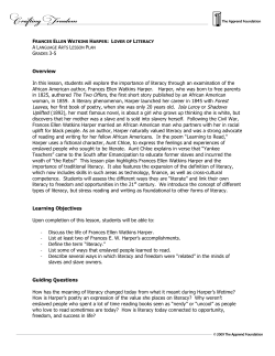 Overview In this lesson, students will explore the