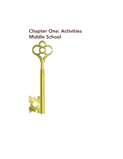 Chapter One: Activities Middle School