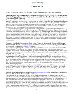 abstracts - The Folklore Society