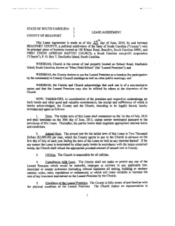 Lease of Mary Field School