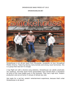 SMOKEHOUSE SONG LIST