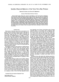 Satellite Observed Behavior of the Terra Nova Bay Polynya