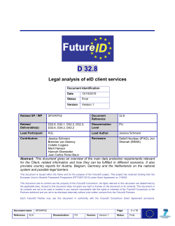 D 32.8 - FutureID