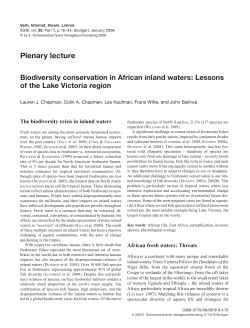 Plenary lecture - McGill Biology