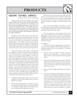 Creating Textured Surfaces