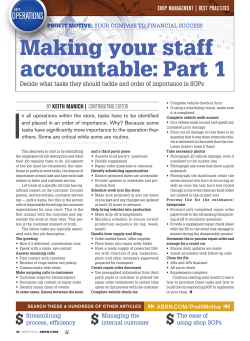 Making your staff accountable: Part 1