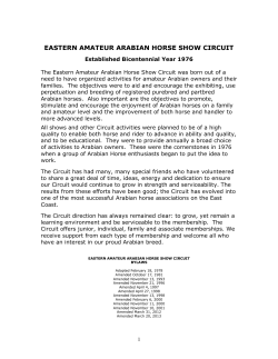 EASTERN AMATEUR ARABIAN HORSE SHOW CIRCUIT