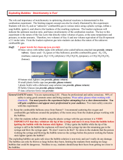 Chemical Demonstration Information