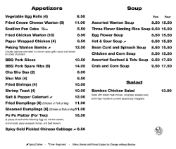 Appetizers Soup Salad