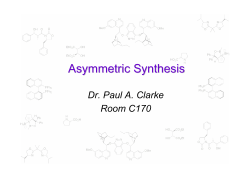 Aromatic Heterocyclic Chemistry F12HSC
