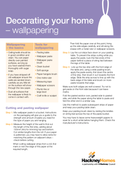 Decorating your home – wallpapering