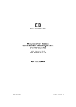 II Congress on rare diseases. Genetic disorders related