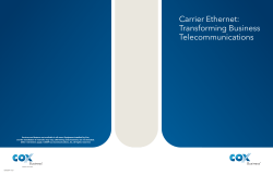 Carrier Ethernet: Transforming Business Telecommunications