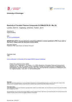 Reactivity of Tervalent Titanium Compounds (5-C5Me5)2TiR