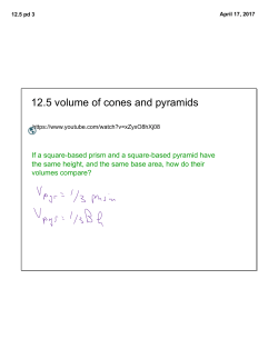 12.5 volume of cones and pyramids