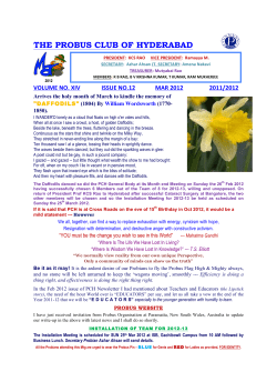 March 2012 - World Probus