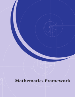 Mathematics Framework