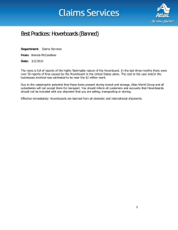 Best Practices: Hoverboards (Banned)