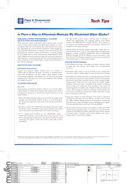 Is There a Way to Effectively Maintain My Windshield