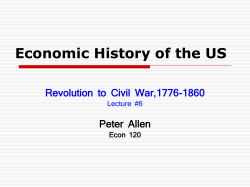 Economic History of the US