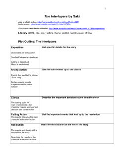 The Interlopers by Saki - Mr. MacDonald`s ELA Website