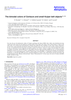The bimodal colors of Centaurs and small Kuiper belt objects⋆⋆⋆