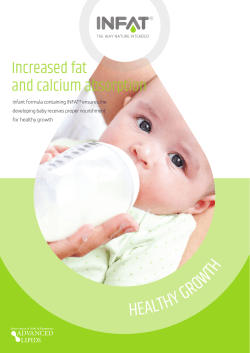 Fat Calcium absorption