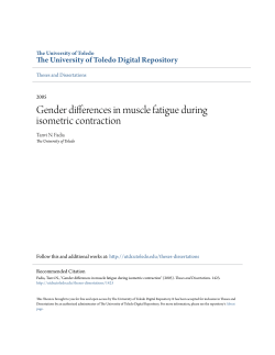 Gender differences in muscle fatigue during isometric contraction