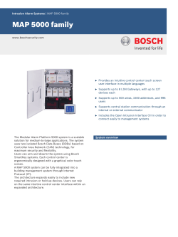 MAP 5000 family - Bosch Security Systems