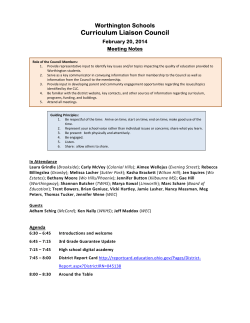 Minutes - Worthington Schools