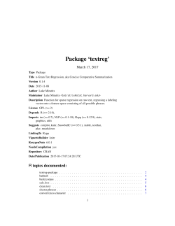 Package `textreg`