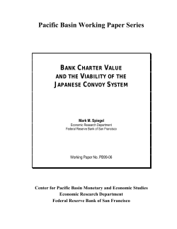 Bank Charter Value and the Viability of the Japanese Convoy System