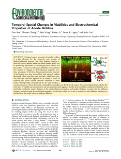 Temporal-Spatial Changes in Viabilities and Electrochemical