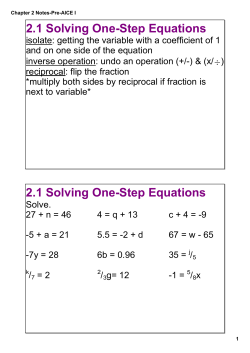 Chapter 2 Notes-Pre