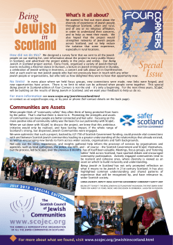Being Jewish In Scotland